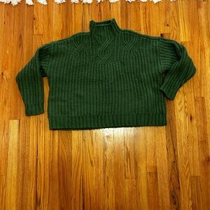 American Eagle Green Turtleneck